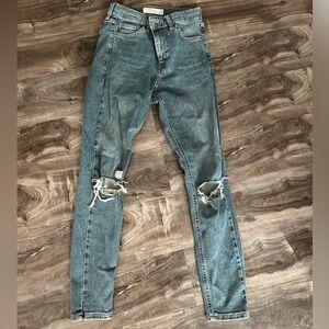 Topshop Jamie Skinny ripped jeans 26w